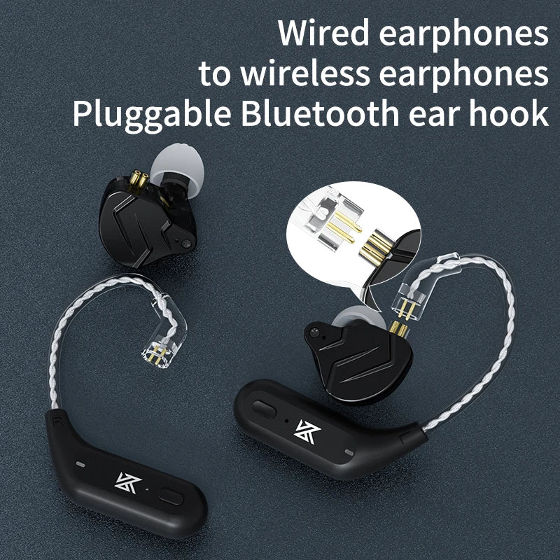 AZ09 HD Bluetooth 5.2 Ear Hook Headset Cable HIFI Wireless Upgrade Cable with Charging Case  Z1 S2 ZSTX Z1 ZSX DQ6 ZS10 PRO