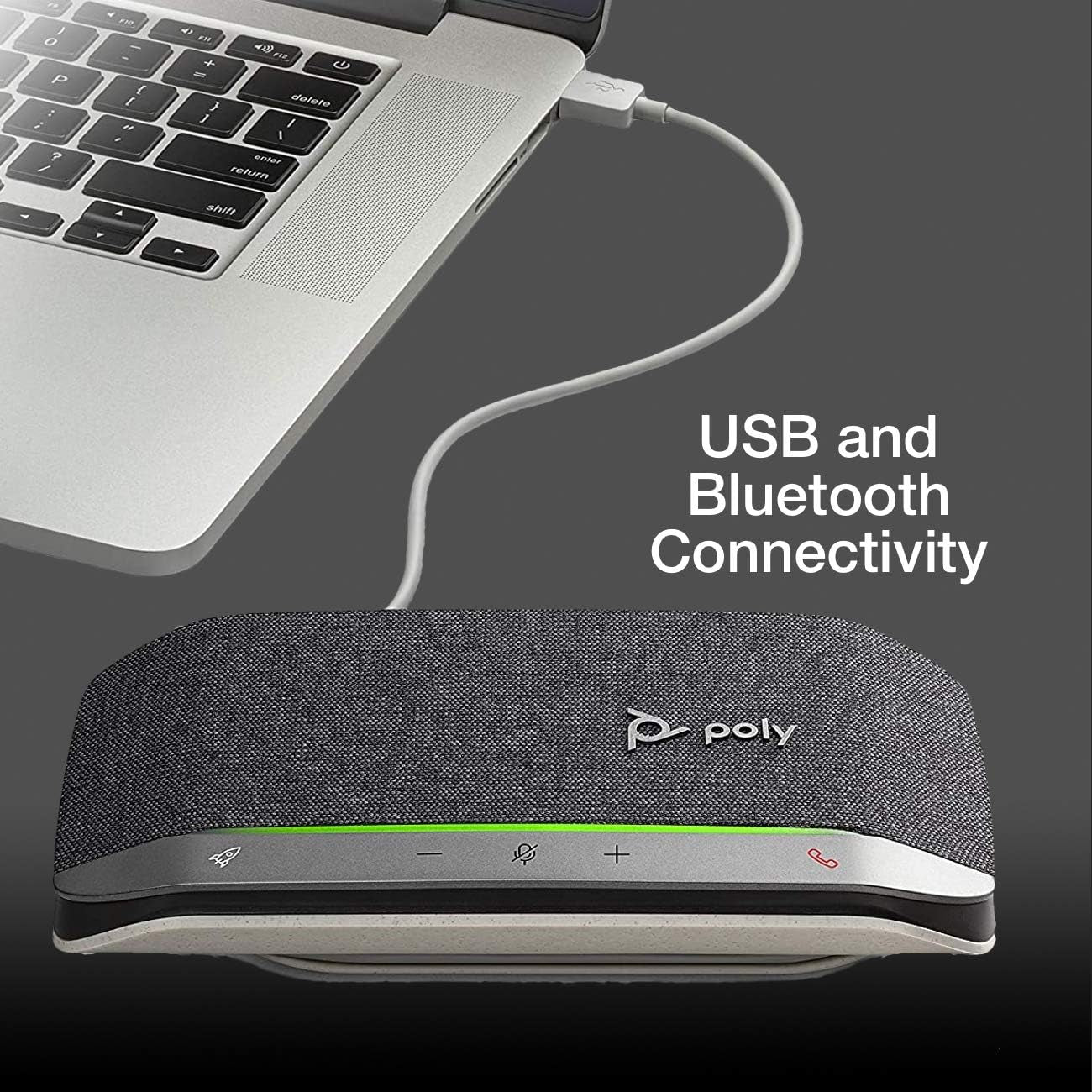 GTW Bundle with  SYNC 20+ USB-A Bluetooth Speakerphone W/Dongle and Charger - for Streaming Voice/Video, Distance Learning, Remote Work, School,Conferencing Apps - Zoom, Webex, Meet, Teams