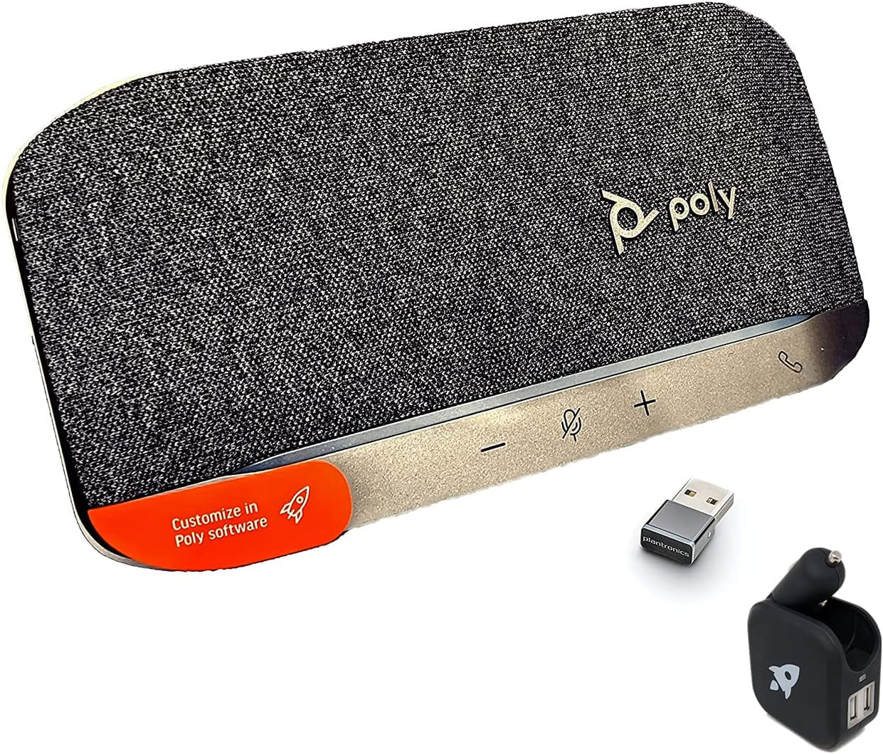GTW Bundle with  SYNC 20+ USB-A Bluetooth Speakerphone W/Dongle and Charger - for Streaming Voice/Video, Distance Learning, Remote Work, School,Conferencing Apps - Zoom, Webex, Meet, Teams