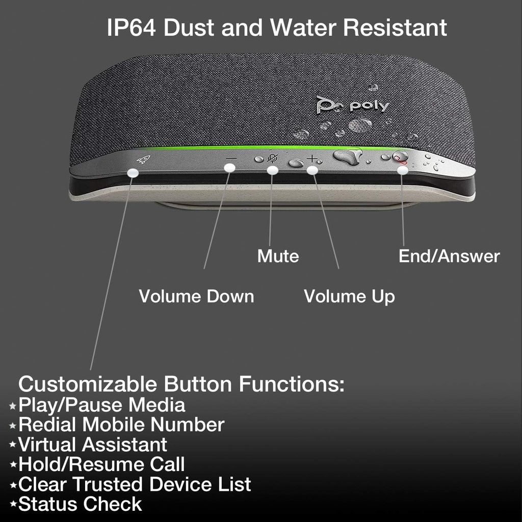 GTW Bundle with  SYNC 20+ USB-A Bluetooth Speakerphone W/Dongle and Charger - for Streaming Voice/Video, Distance Learning, Remote Work, School,Conferencing Apps - Zoom, Webex, Meet, Teams