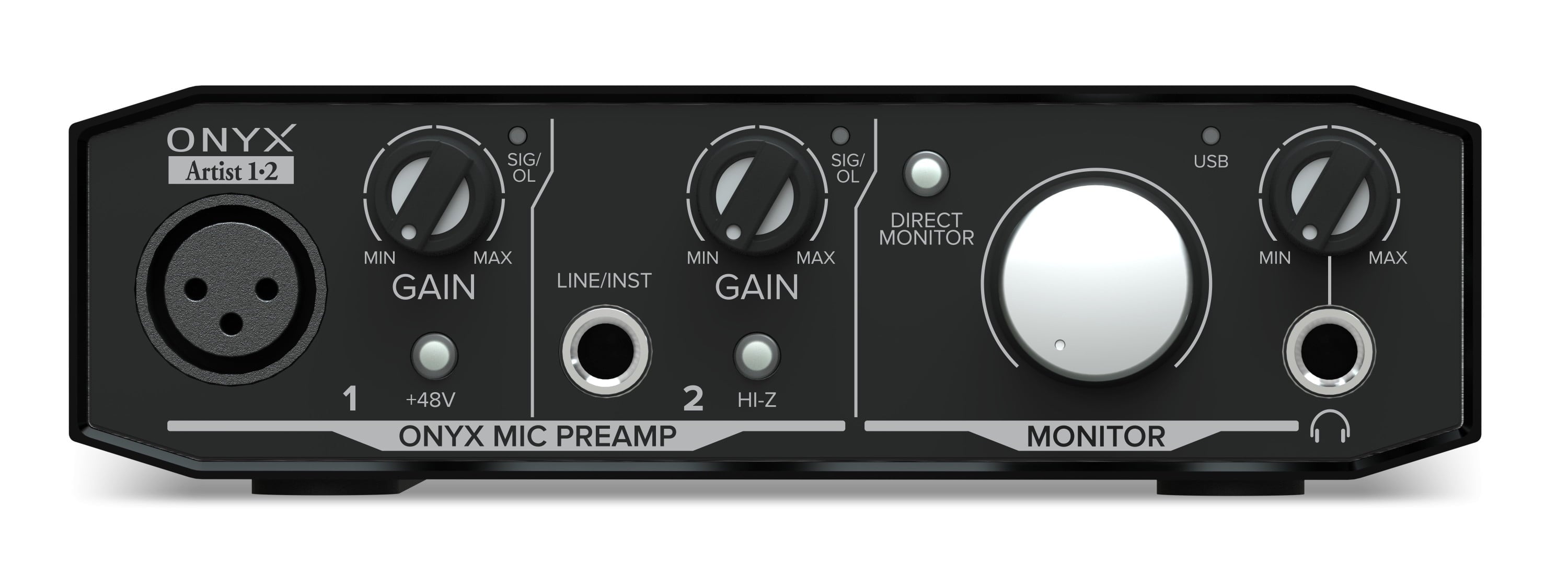 Onyx Artist 1.2 USB Audio Interface, Black