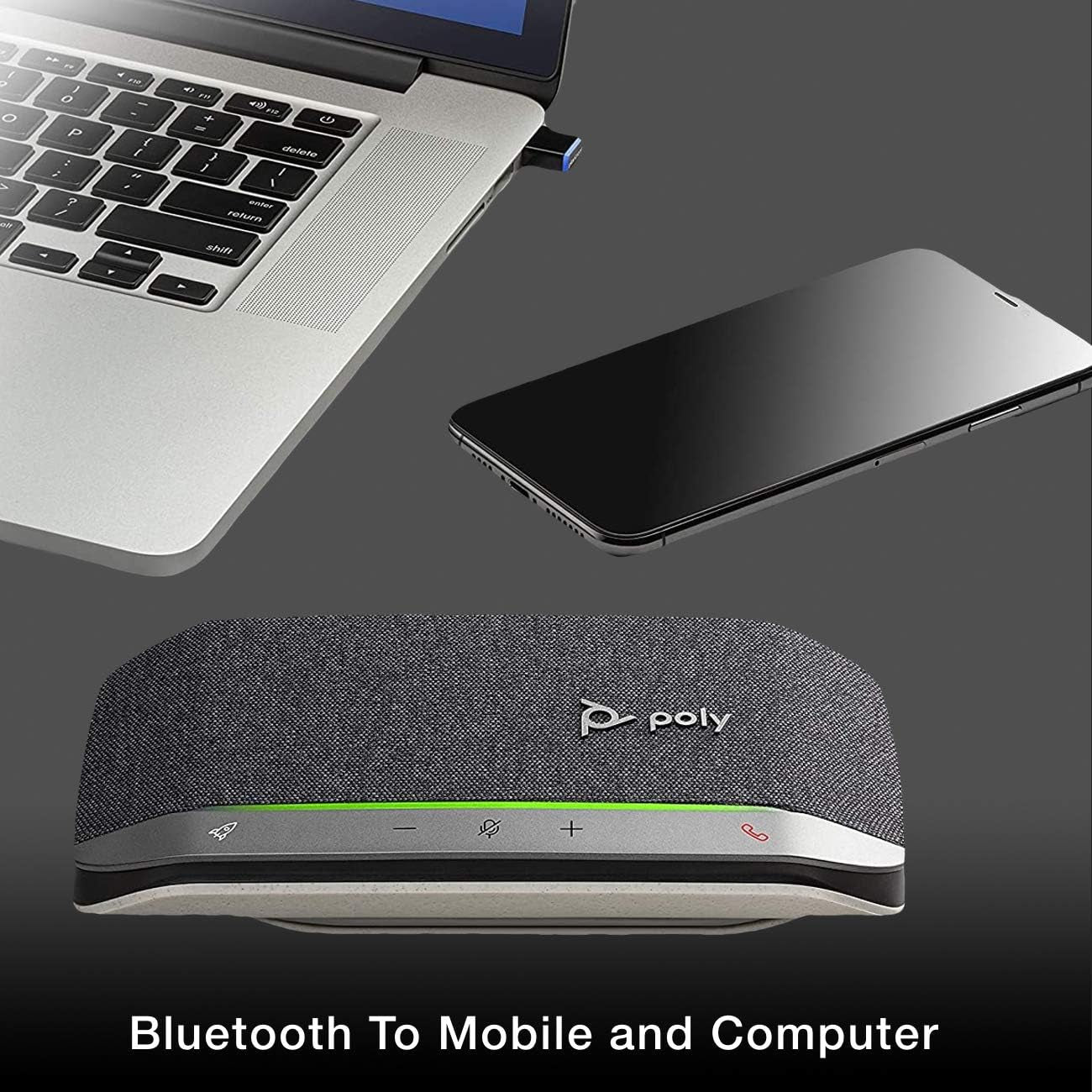 GTW Bundle with  SYNC 20+ USB-A Bluetooth Speakerphone W/Dongle and Charger - for Streaming Voice/Video, Distance Learning, Remote Work, School,Conferencing Apps - Zoom, Webex, Meet, Teams